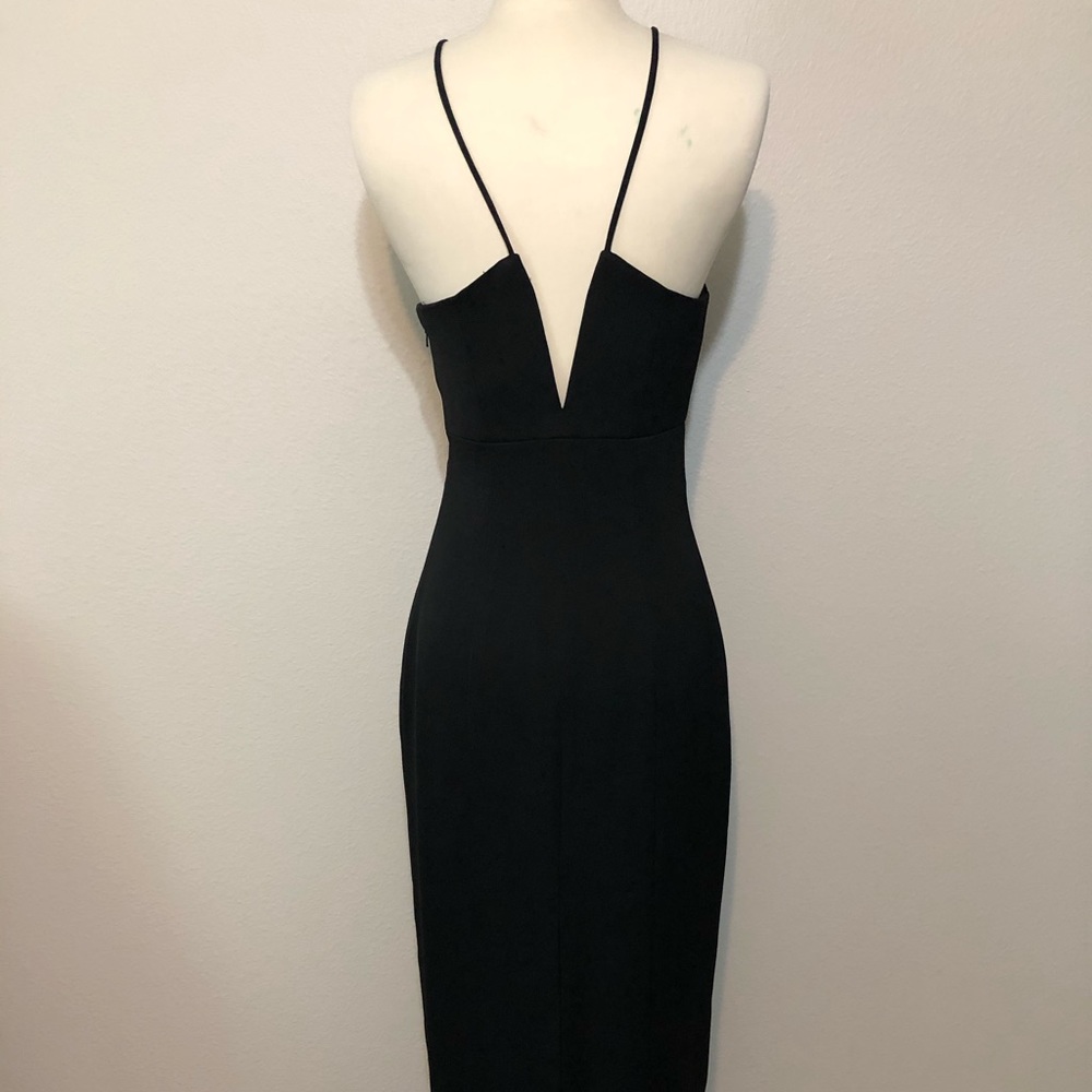 Cache Black Spaghetti-Strap Maxi Dress